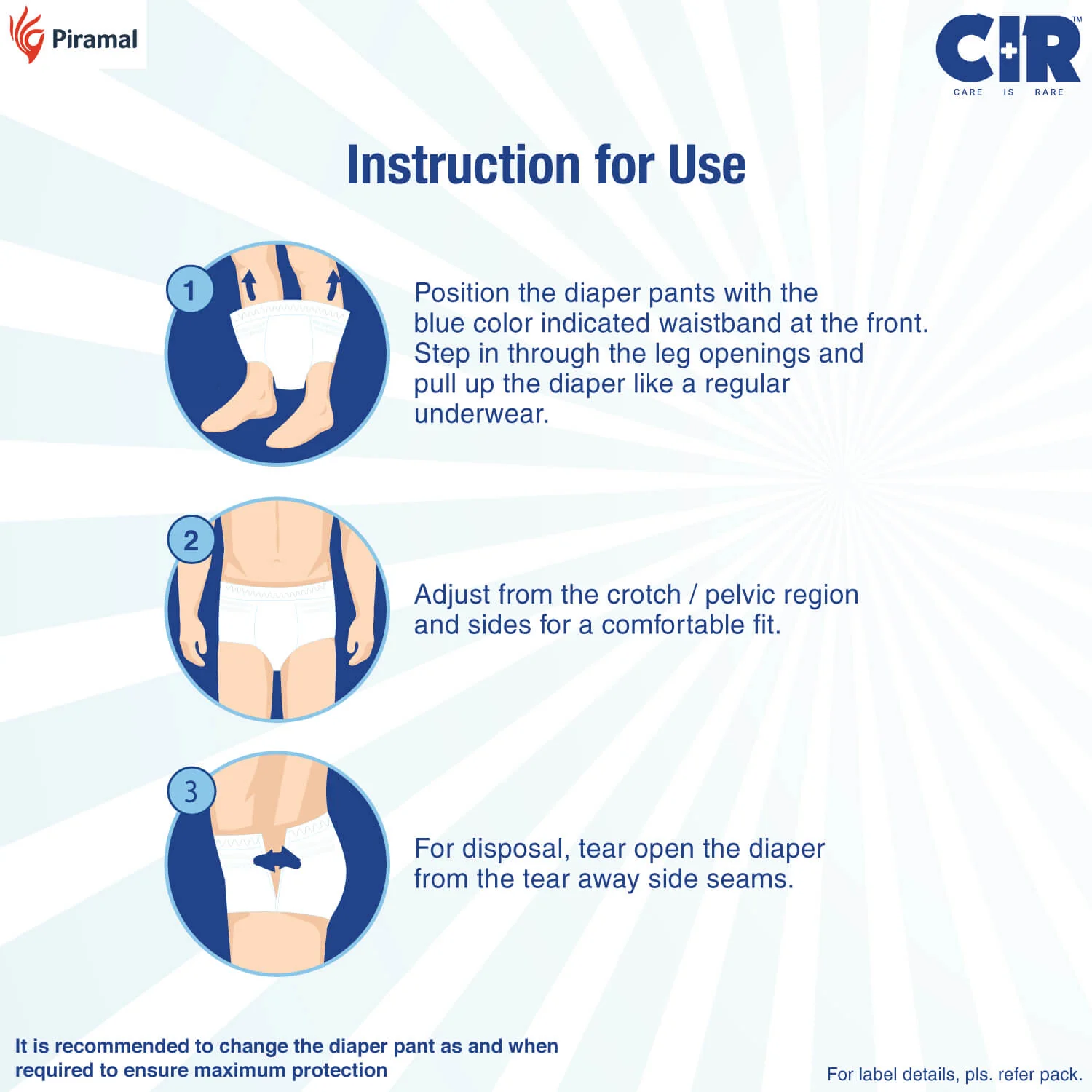 CIR Adult Diaper Pants Unisex With Wetness Indicator I Odour Control | Enriched with Aloe Vera to avoid skin irritation and rashes- (M, L & XL) - Image 25