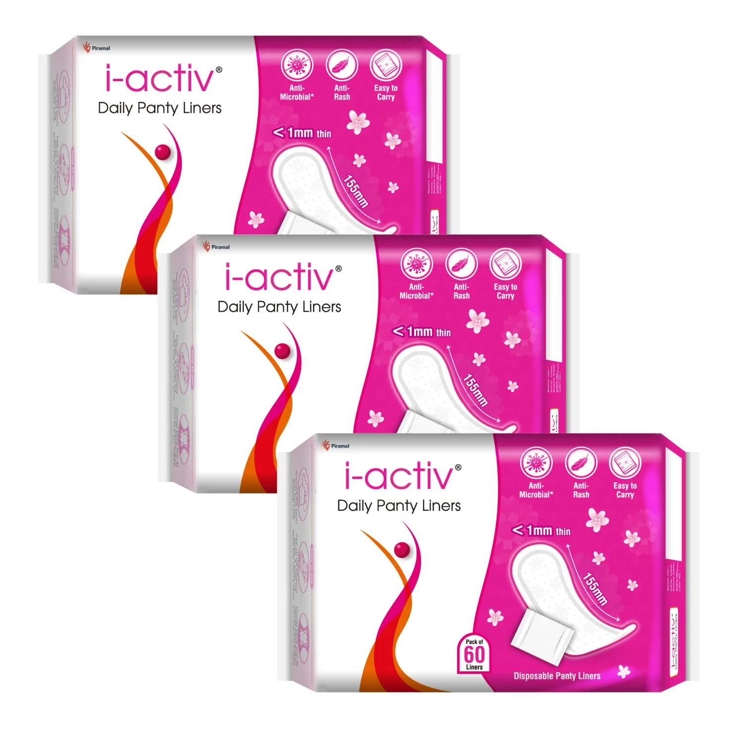 i Activ Panty Liners for Women Daily Use | 60 Liner Pads | FREE Sanitary Disposable Bag | Less than 1mm Ultra Thin Cottony Soft Pantyliners | Protection Against Leakage, Discharge, Spotting & Rashes - Image 10