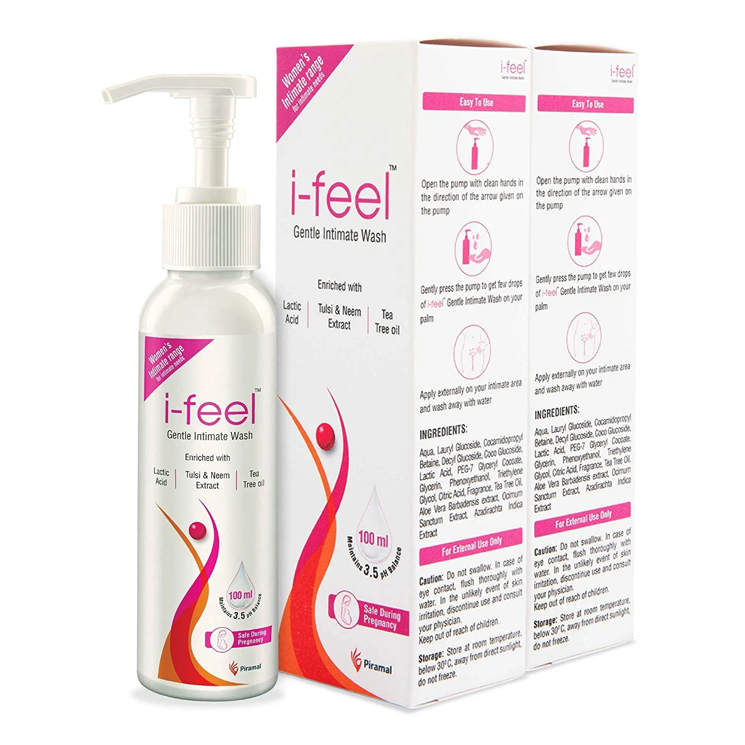 i-feel Gentle Intimate Wash | Contains Tea-Tree Oil, Neem, Tulsi & Aloevera Extracts, 100ml Buy 1 Get 1 Free - Image 8