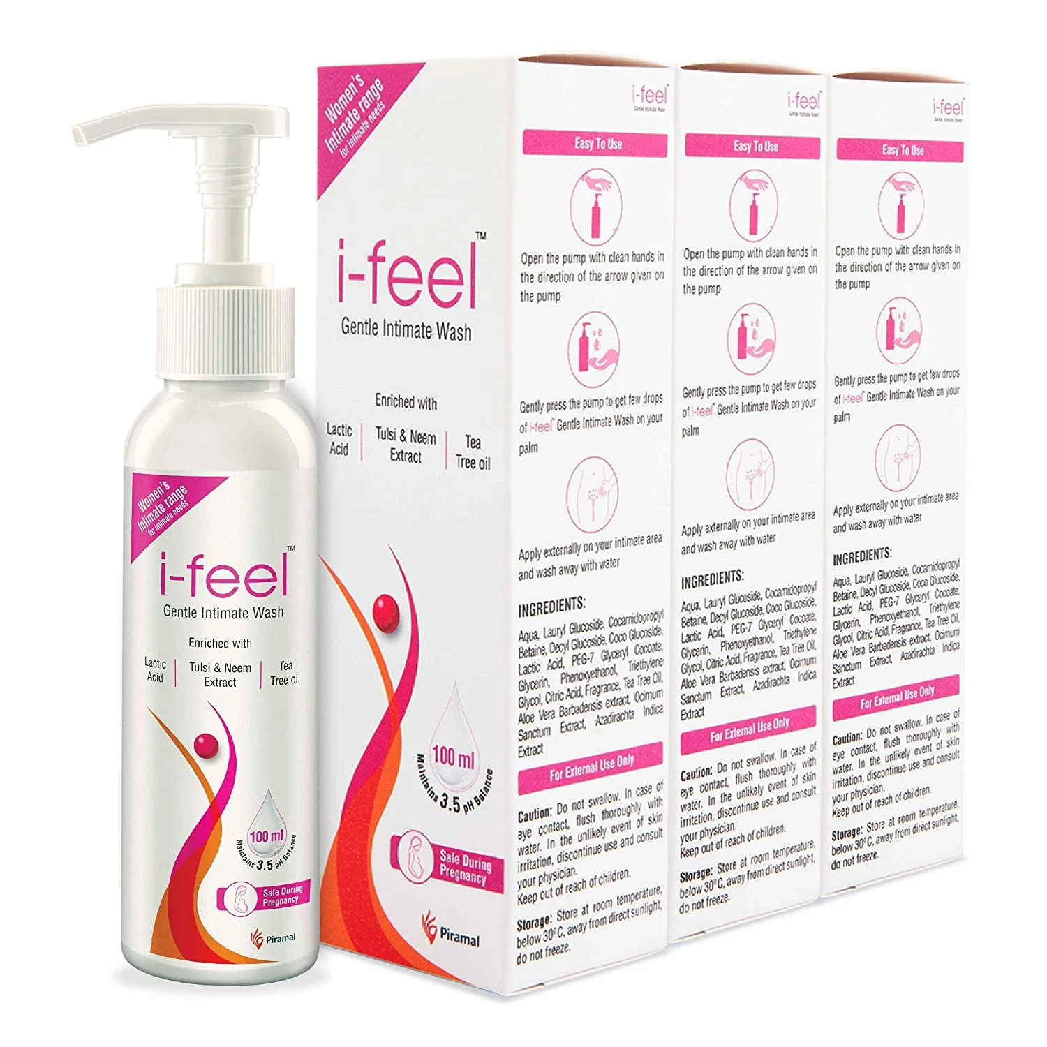 i-feel Gentle Intimate Wash | Contains Tea-Tree Oil, Neem, Tulsi & Aloevera Extracts, 100ml - Image 7