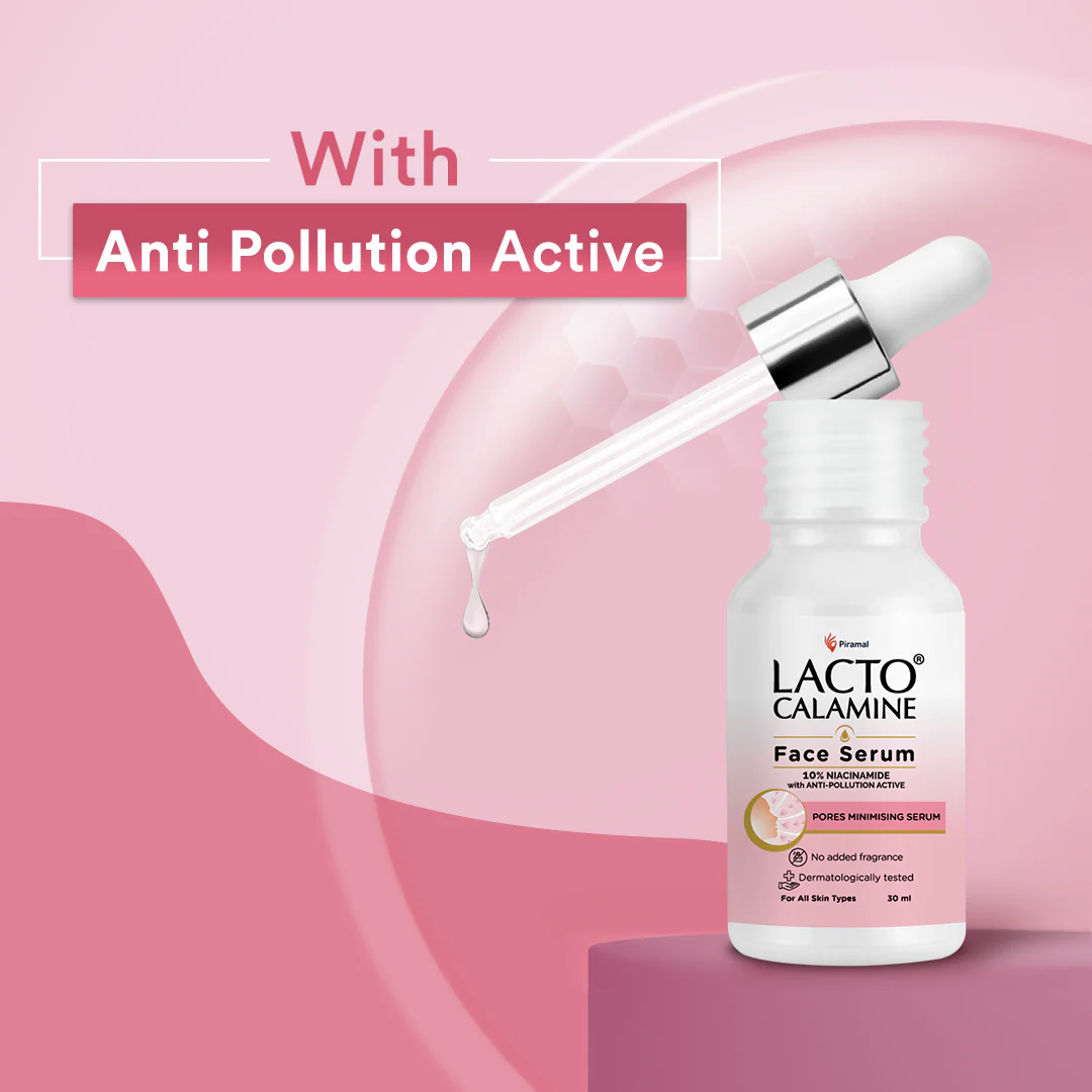 Lacto Calamine 10% Niacinamide Face Serum | 30ml | Pore Minimizing, Acne Marks, Blemishes & Oil Balancing,Reduces Pigmentation | Dermatologically Tested & Fragrance Free | 30ml - Image 5
