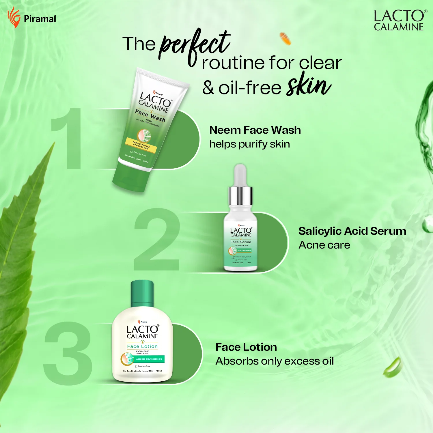 Lacto Calamine Neem Face Wash With Aloe Vera & Turmeric | 150ml | Niacinamide & Salicylic Acid Face Wash | Facewash Reduces Pimples, Purifies Skin & Oil Control | For All Skin Types - Image 4
