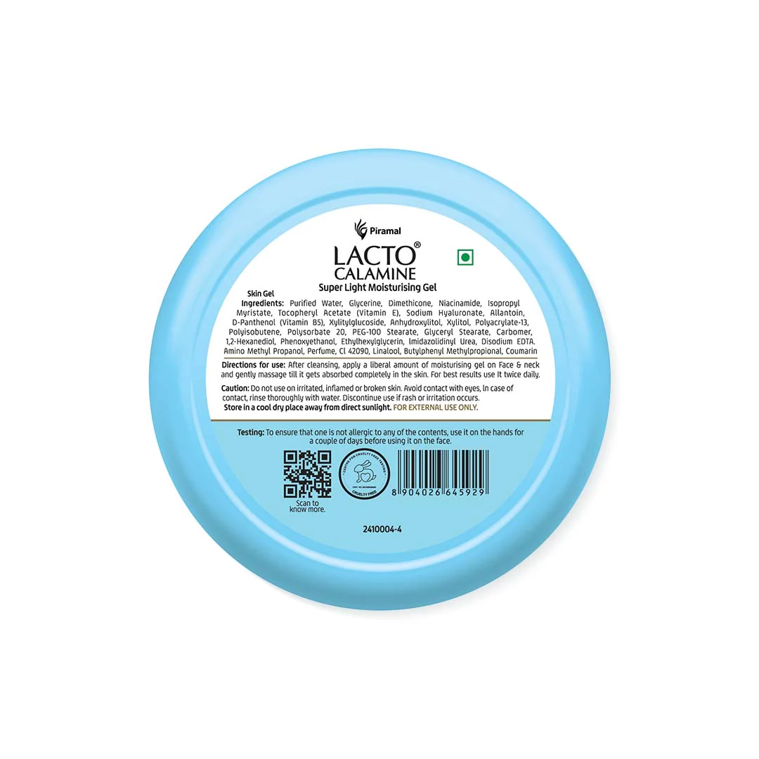 Lacto Calamine Super Light Moisturizer For Face | Moisturiser For Oily Skin With Niacinamide, Hyaluronic Acid & Vitamin E | Oil Free, Light Weight & Non Greasy | Face Moisturizer For Women & Men | 150g - Image 9