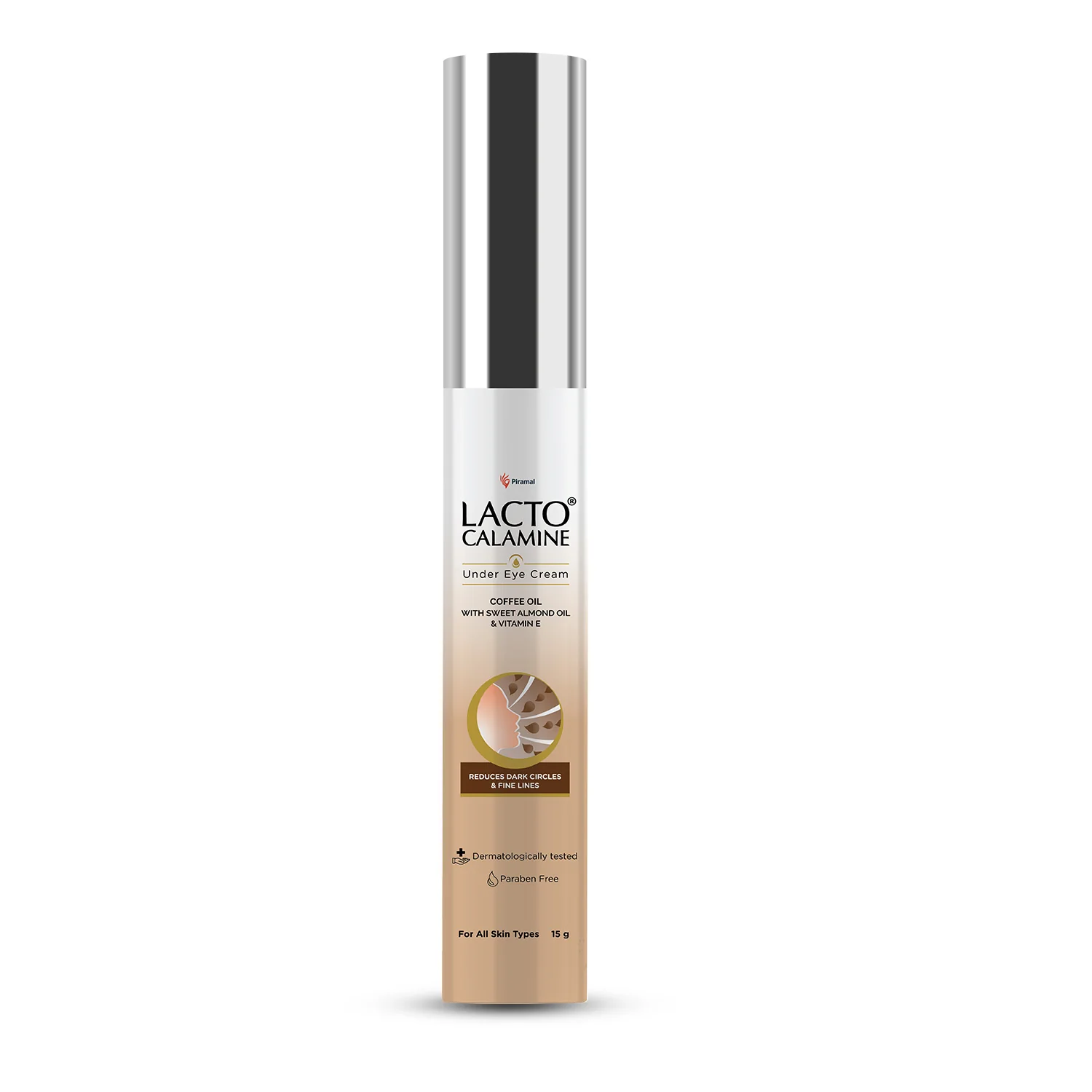 Lacto Calamine Under Eye Cream For Dark Circles for Women & Men | Fine Lines & Puffy Eyes With Cooling Massage Roller | With Coffee Oil, Multi-Peptides, Niacinamide, & Vitamin E | 15g - Image 8