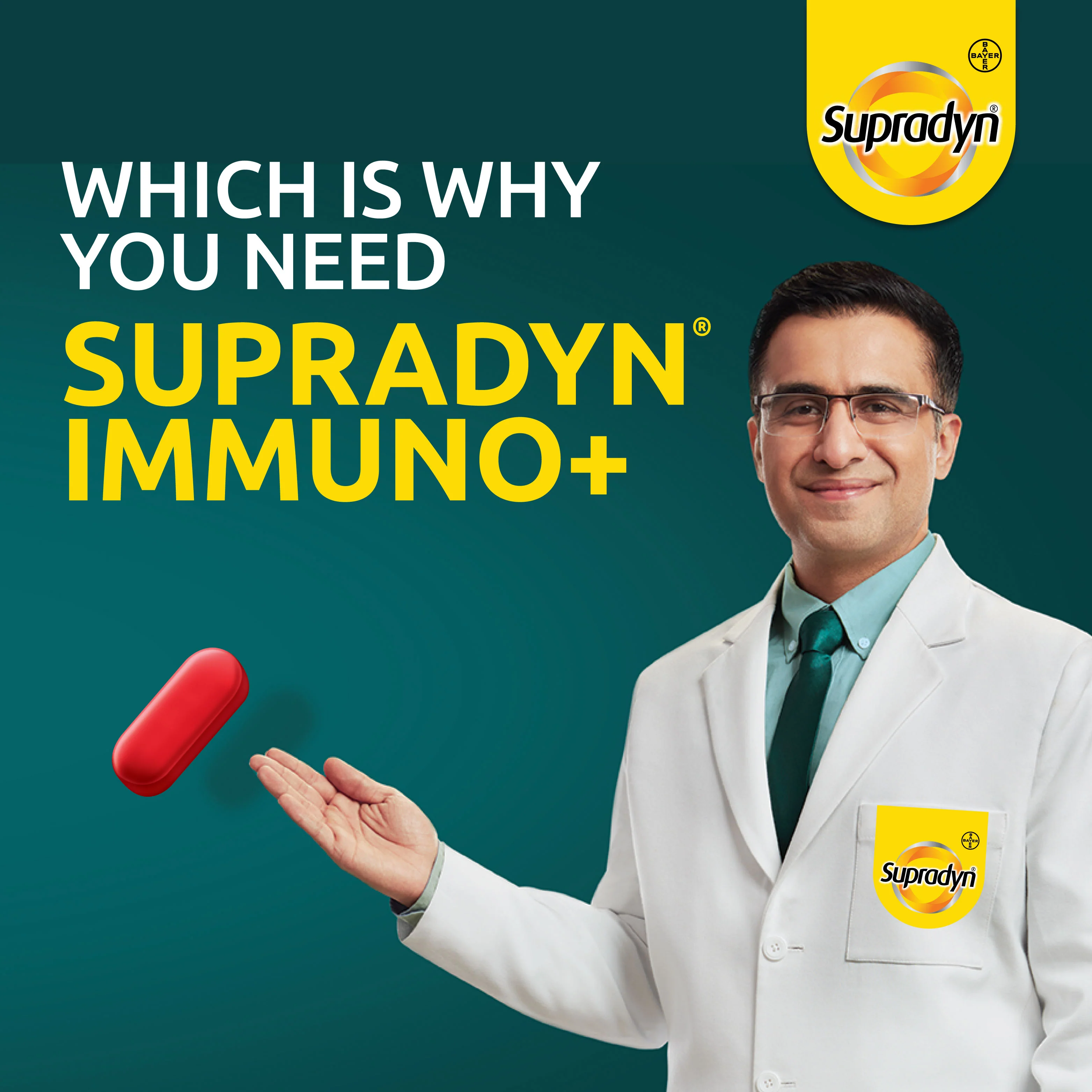Supradyn Immuno+ Multivitamin with Turmeric & Tulsi | Tablet for Energy & Immunity- 10 Tablets - Image 9
